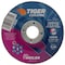 Weiler 4" x 1/4" TIGER CERAMIC Type 27 Grinding Wheel CER24R 5/8 A.H. 58335 - alternate 1